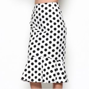 Skirts - Polka dot ruffle hem skirt Skirts - Polka dot ruffle hem skirt